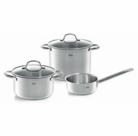 Fissler Topf-Set "San Francisco" Set, Kochtopf 20/24 + Stielkasserolle 16cm oD, 3