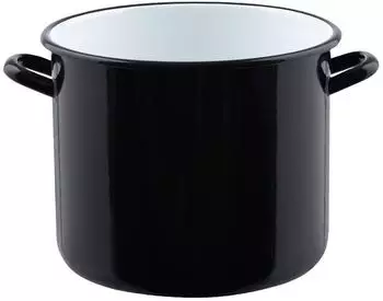 Riess Riesen Emaille mit B&ouml;rdel (4 L) 20 cm schwarz