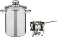 GSW Spargeltopf Set, 4 Stk. tlg. Edelstahl