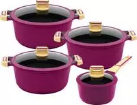 KING Kochtopf "GOURMET" Set, 8 Stk. tlg. Aluminiumguss