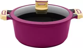King Gourmet Kochtopf-Set 8-teilig aubergine – Ein Meisterwerk für Ihre Küche