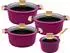 King Gourmet Kochtopf-Set 8-teilig aubergine