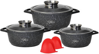 Cheffinger 6-teilig Aluguss (ø 20-28 cm) schwarz