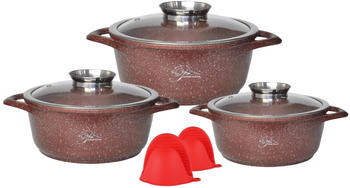 Cheffinger 6-teilig Aluguss (&oslash; 20-28 cm) rot
