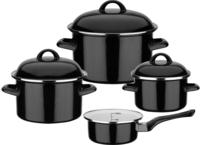 GSW Topf-Set "Black & White" Set, je 1 Kochtopf &Oslash; 16/20/24 cm, 1x...