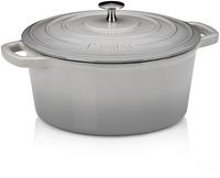 Keck & Lang Kela Br&auml;ter Calido Gusseisen Grau 26 cm rund 4,6 Liter
