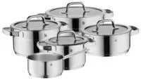 WMF Topf-Set "Compact Cuisine, Topfset Induktion mit Glasdeckel, stapelbar" Set, 9