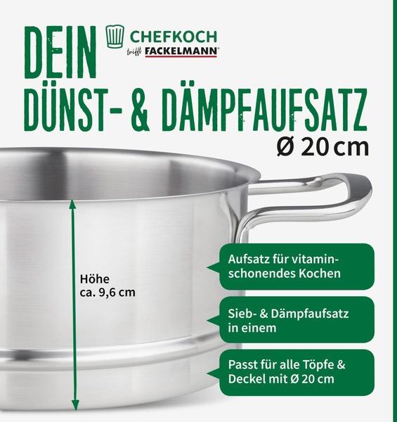 Fackelmann Chefkoch Gemüsedämpfer 2,5l