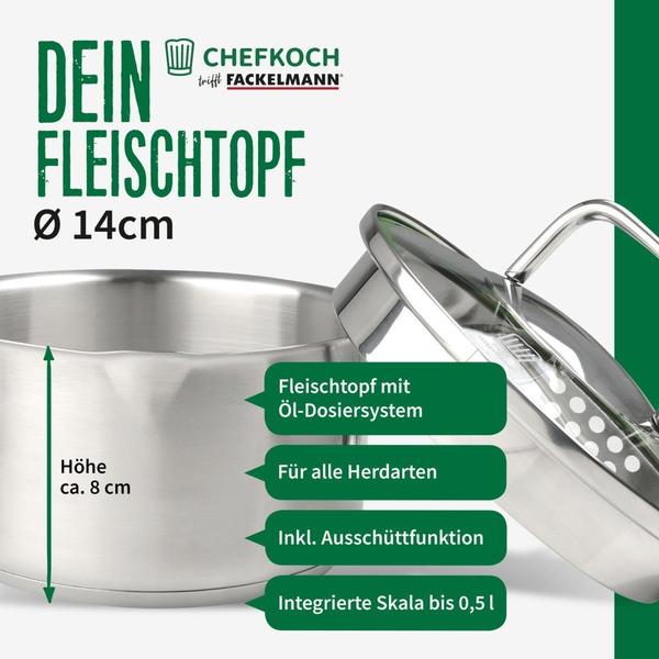  Fackelmann Chefkoch Fleischtopf 0,5l