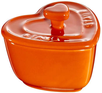 Staub Ceramique XS Mini Cocotte Set 2-teilig Herz orange