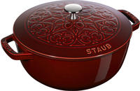 STAUB La Cocotte La Marmite Lilie, 26 cm | Grenadine-Rot | rund | Gusseisen