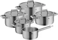 WMF Topf-Set "Comfort Line Induktion, Kochtopf Set mit Glasdeckel, mattiert" 3x