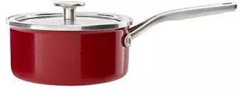 KitchenAid Steel Core Enamel Stielkasserolle 18cm empire red