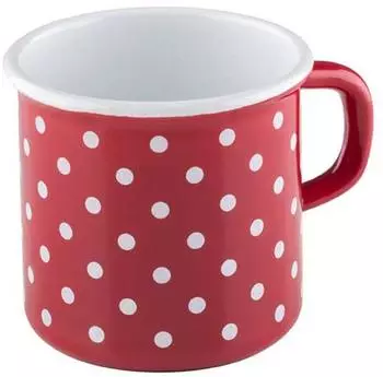 Riess Dirndl Topf mit B&ouml;rdel 8 cm rot