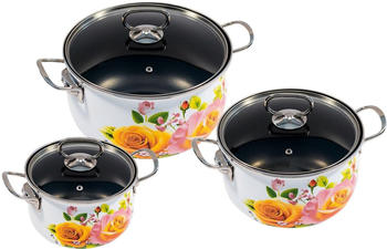 King Topf-Set Rosentraum (Set 6-tlg) weiß-bunt