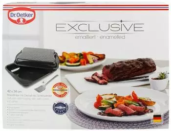 Dr. Oetker Maxi-Bräter mit Deckel und Wender 42 x 34 cm (4508) – Ein Meisterwerk der Küchenhelfer
