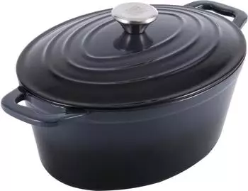 CS Kochsysteme Xanten Br&auml;ter oval 36 x 27,8 cm schwarz
