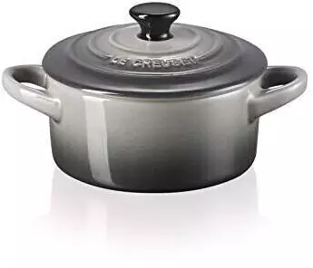 Le Creuset Poterie Mini Cocotte 10 cm Flint grau