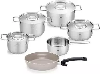 Fissler Pure Collection Edelstahl-Kochtopfset 6-teilig