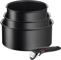 Tefal Topf-Set "Ingenio Unlimited, Kasserollen Set abnehmbarer Griff, Induktion" Set,
