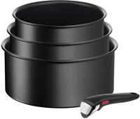 Tefal - Serie Mit 3 Aluminiumt&ouml;pfen 16/18/20 Cm + 1 Schwarzer Griff L3979202