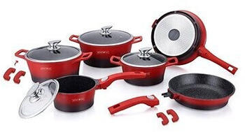 Royalty Line Switzerland Geschirr-Set 14-tlg. rot/schwarz (RL-ES2014M-RED)