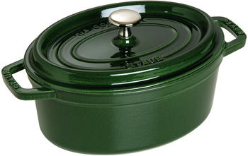 Staub Ovale Cocotte 27cm Basilikumgrün