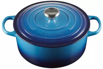 Le Creuset Signature Bräter 26 cm rund azure blue