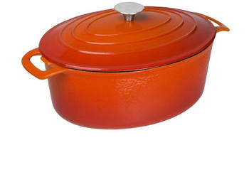 Vogue Ovaler Schmortopf 6l orange