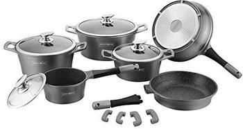 Royalty Line Switzerland Geschirr-Set 14-tlg. Silber (RL-ES1014M-SILVER)