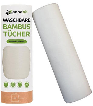 Pandoo Bambus Papierküchenrolle waschbar (2 Stk.)