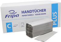 Fripa PLUS Falthandtuch C Natur 25,0 x 33,0 cm 1-lagig 3600 Blatt Papiert&uuml;cher