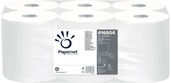 Papernet Autocut Handtuchrolle naturweiß 1-lagig (6 Rollen)