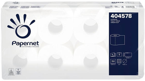 Papernet 404578 Toilettenpapier 4-lagig (8 Rollen)