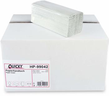 Quicky Papierhandtuch 1-lagig C-Falz natur (4000 Stk.)