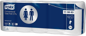 Tork 110883 T4 System Advanced Toilettenpapier 3-lagig weiß (10 Rollen)