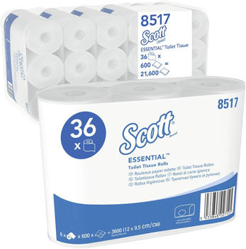 Kimberly-Clark 8517 Scott Essential Standard Toilettenpapier weiß (6 Rollen)