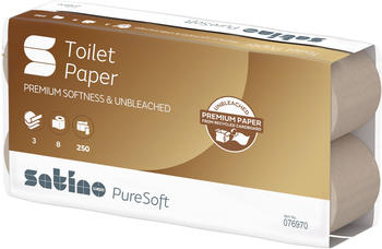Satino PureSoft Toilettenpapier 3-lagig (8 Rollen)