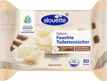 Alouette Deluxe Feuchtes Toilettenpapier 1-lagig (50 Stk.)