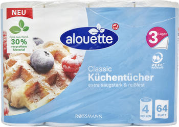 Alouette Classic Küchenrollen 3-lagig (4 Stk.)
