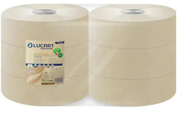 Lucart EcoNatural 350 Jumbo-Toilettenpapier 2-lagig (6 Rollen)