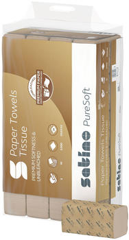 Satino 277520 PureSoft Papierhandtücher 2-lagig natur Interfold-Falz (3000 Stk.)