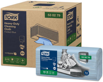 Tork 530279 W4 Reinigungst&uuml;cher 1-lagig blau extra stark (420 Stk.)