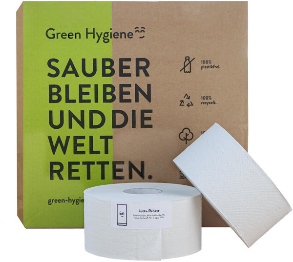 Green Hygiene Jutta-Renate Jumbo-Toilettenpapier 2-lagig (16 Rollen)