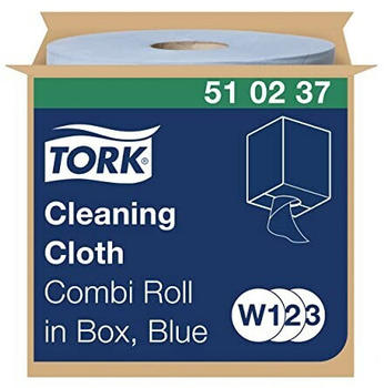 Tork 510237 W1/W2/W3 Reinigungstücher blau