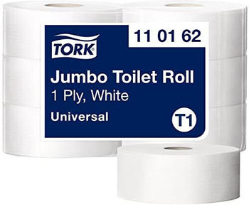 Tork 110162 T1 Jumbo Advanced Toilettenpapier 1-lagig weiß (6 Rollen)
