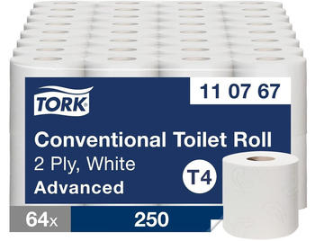 Tork Kleinrollen Toilettenpapier T4 Advanced (64 Rollen)