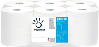 Papernet Centrefeed Zellstoff Handtuchrollen 2-lagig weiß (6 x 108 m)