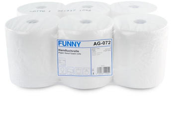Funny Handtuchrolle mit Spezialkern 2-lagig (6 x 140 m)