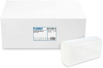 Funny Papierhandtuch 2-lagig weiß Z-Interfold (3750 Stk.)